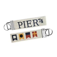 Cotton Canvas Key Strap – 1.25″ Wide - Q551 8211 Nickel