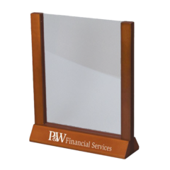 Wood Countertop Sign-Menu Holder 8211 85in w x 11in h