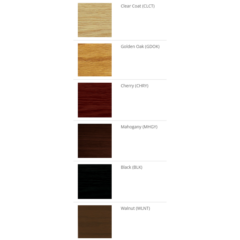 Check/Menu Holder With Clip – 5″ x 10″ - Wood finishes