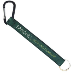 Woven Key Strap w/ Carabiner & Key Ring – 6-1/2″ - Woven Key Strap w Carabiner 8211 Elite Weave 8211 6-1-2in