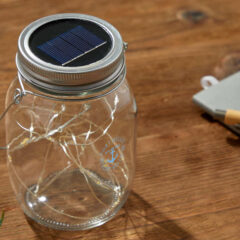 Solar Power Mason Jar Light - 1431-55CL_D_AR