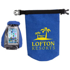 Waterproof Gear Bag with Touch-Thru Phone Pocket – 2 liter - wba-wg19bl