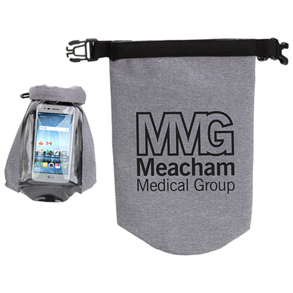 Waterproof Gear Bag with Touch-Thru Phone Pocket – 2 liter - wba-wg19gy