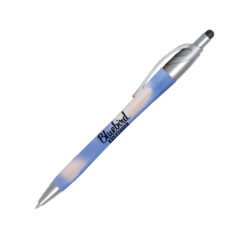 Mood™ Click Pen with Stylus - 16030-blue-white