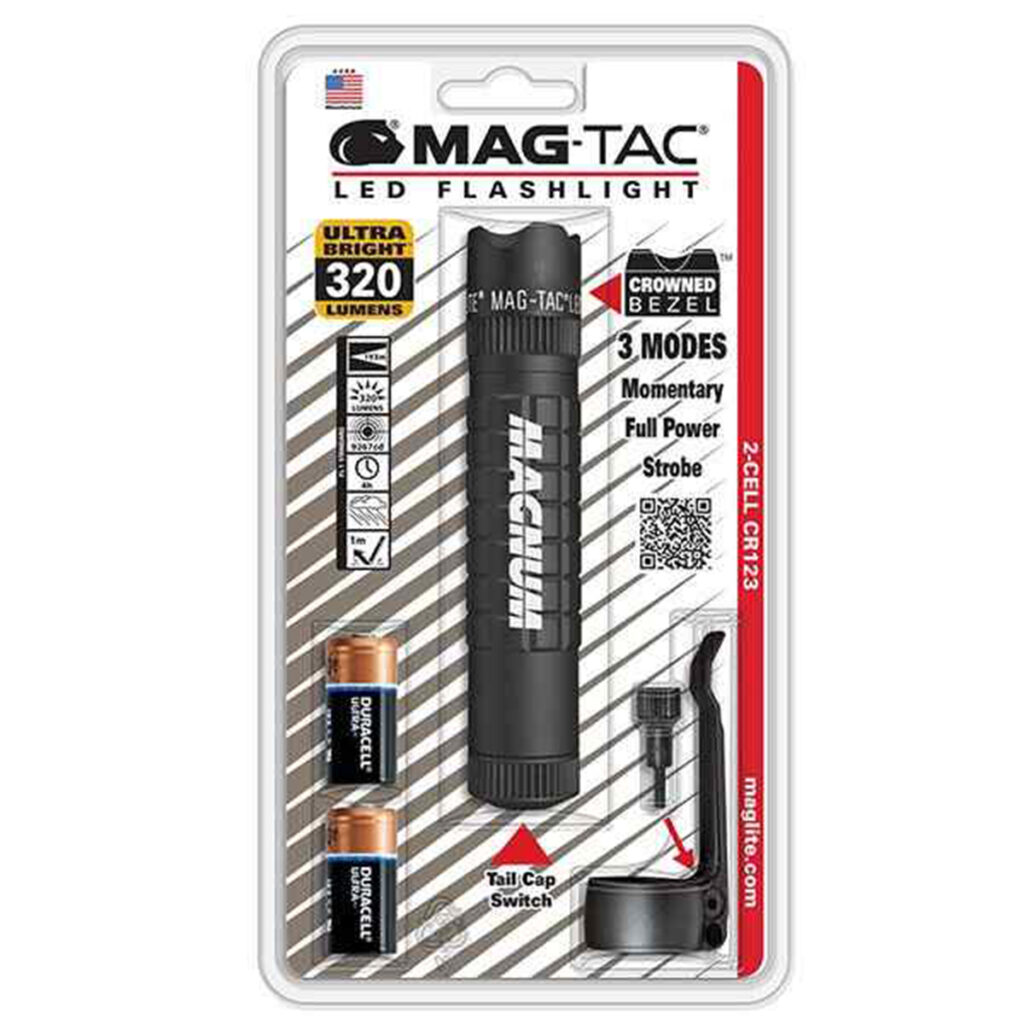 Maglite® Mag-Tac® LED Flashlight Bezel Edge - MTAC_BZ_Black_11983