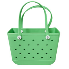 Large EVA Tote Bag with Holes - green