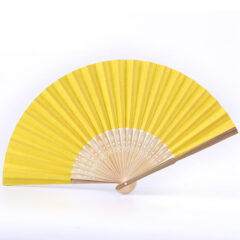 Full Color Imprint Folding Bamboo Hand Fan - image