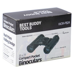 Best Buddy Tools® 8×21 Compact Pocket Binocular - wor-pb24_package01