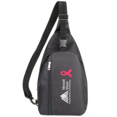 Nautilus rPET Crossbody Sling - 621-BLACK-FRONT-STRAP-2C-scaled