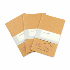 Moleskine® Large Cahier and GO Pen Gift Set - Moleskine Large Cahier and GO Pen Gift Set 8211 Kraft