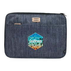 THE GOODS™ Navy Heather Recycled Mobile Office - SM-8250-1