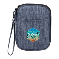 THE GOODS™ Navy Heather Recycled Travel Wallet