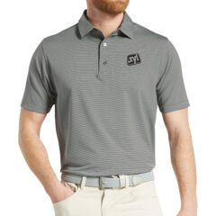 FootJoy Men’s MicroFeeder Stripe Performance Golf Polo