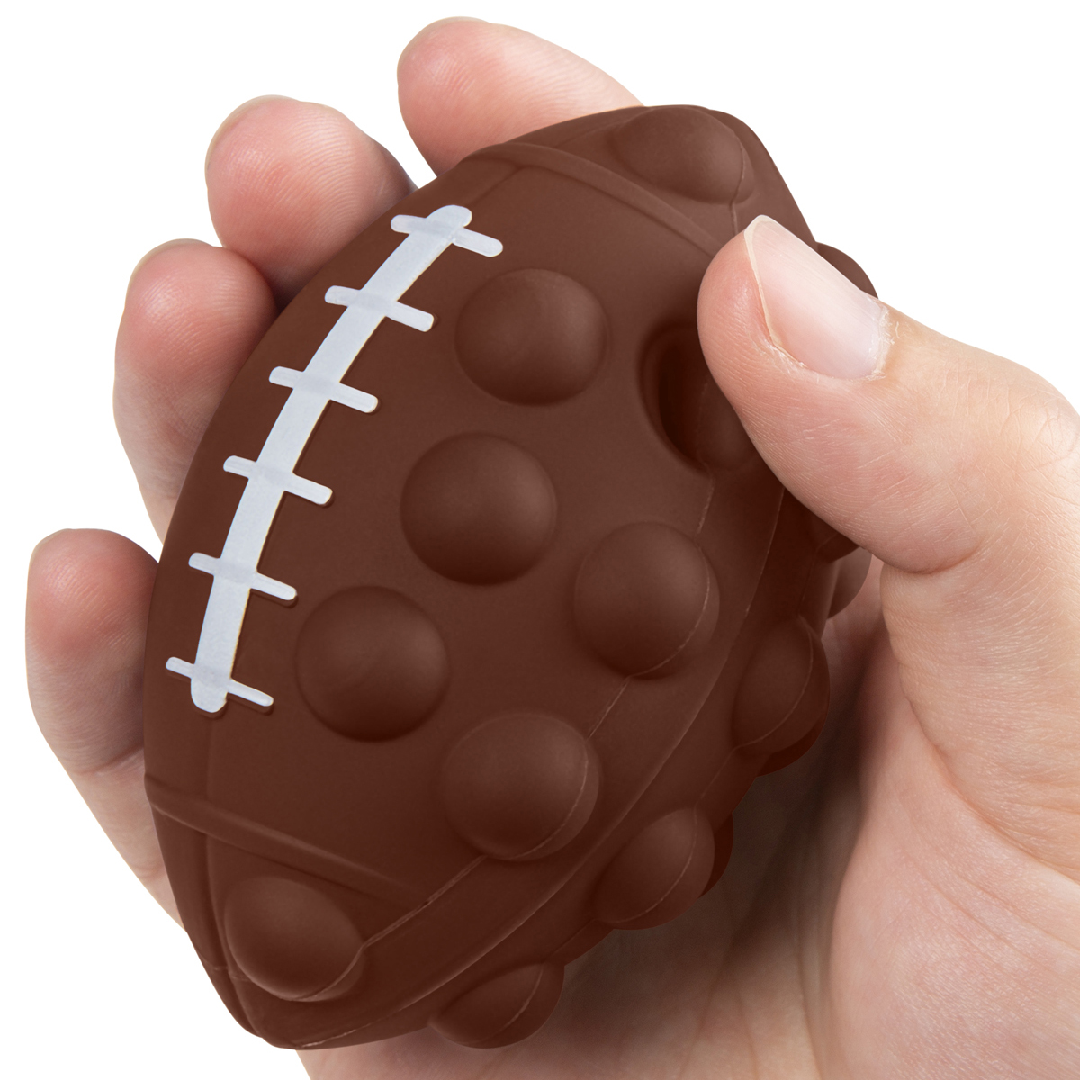 Football Shaped Push Pop Fidget Sensory Toy Show Your Logo Football Shaped Push Pop Fidget Sensory Toy Show Your Logo