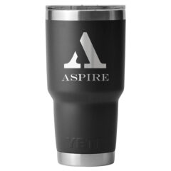 YETI® Rambler® Tumbler with MagSlider™ Lid – 30 oz - YTR30TUM_BK_Front_Alt_Deco