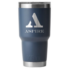 YETI® Rambler® Tumbler with MagSlider™ Lid – 30 oz - YTR30TUM_NVY_Front_Alt_Deco