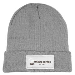 Prime Line Knit Beanie With Patch 8211 Grey