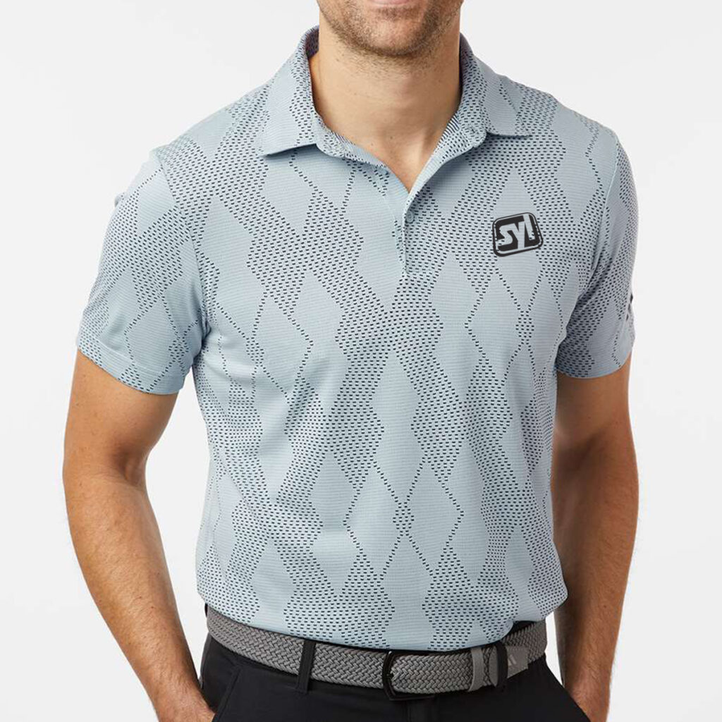 Adidas Men’s Ultimate365 Textured Polo - Adidas_A2008_Wonder_Blue_Front_High_Model