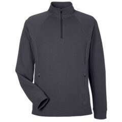 North End Men’s Rhythm Waffle Quarter-Zip Pullover - North_End_NE200_Carbon_Front_High