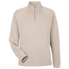 North End Men’s Rhythm Waffle Quarter-Zip Pullover - North_End_NE200_Oatmeal_Front_High
