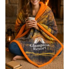 Bordeaux Luxe Sherpa Colorfusion Blanket XL