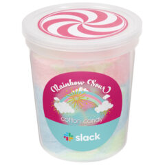 Cotton Candy Tub with Custom Label – 1.75 oz - cct100_rainbow