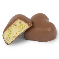 Milk Chocolate Dubai Heart- 0.70 oz - dub070_angle