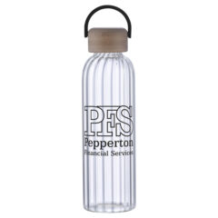 Eos Glass Bottle with Bamboo Lid - 21 oz