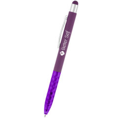 Kelsey Recycled Aluminum Stylus Pen - 12038_TRNPUR_Silkscreen