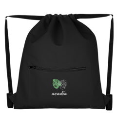 Hudson rPET Drawstring Bag - 35167_BLK_Colorbrite