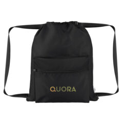 Anywhere rPET Drawstring Bag - 35174_BLK_Colorbrite