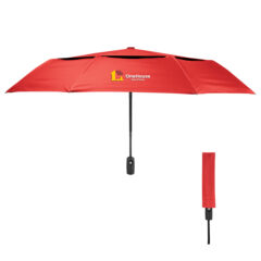 Arc Telescopic Wind-Resistant Umbrella with 100% rPET Canopy - 42" arc