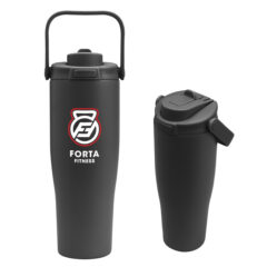 Denali Sip and Chug Recycled Stainless Steel Tumbler – 30 oz - 50316_BLK_Colorbrite