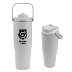 Denali Sip and Chug Recycled Stainless Steel Tumbler – 30 oz - 50316_GRA_Silkscreen