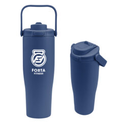 Denali Sip and Chug Recycled Stainless Steel Tumbler – 30 oz - 50316_NAV_Silkscreen