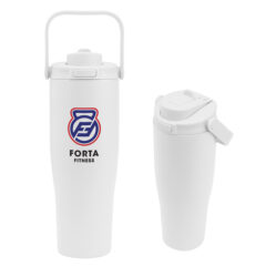 Denali Sip and Chug Recycled Stainless Steel Tumbler – 30 oz - 50316_WHT_Colorbrite