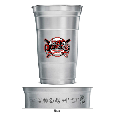 Top Cup By Ball™ Aluminum Cup – 20 oz - 50607_SIL_Colorbrite