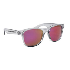 Mirrored Malibu Sunglasses with Smoked Frame - 8227_TRNBLKPUR_Silkscreen