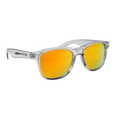 Mirrored Malibu Sunglasses with Smoked Frame - 8227_TRNBLKRED_Silkscreen