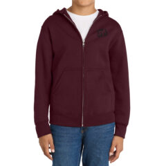 Port & Co™ Youth Core Fleece Full-Zip Hooded Sweatshirt