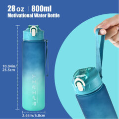 Gradient Sports Water Bottle with Time Marker – 28 oz - image 5