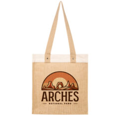 Stephen 12 oz Recycled Cotton & Jute Tote Bag