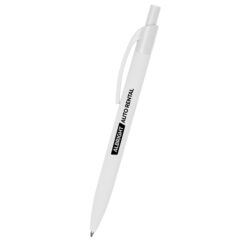 Beckett Recycled Aluminum Pen - 11800_WHT_Silkscreen