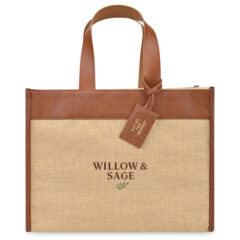 Out of The Woods® Jute Trim Box Tote - renditionDownload