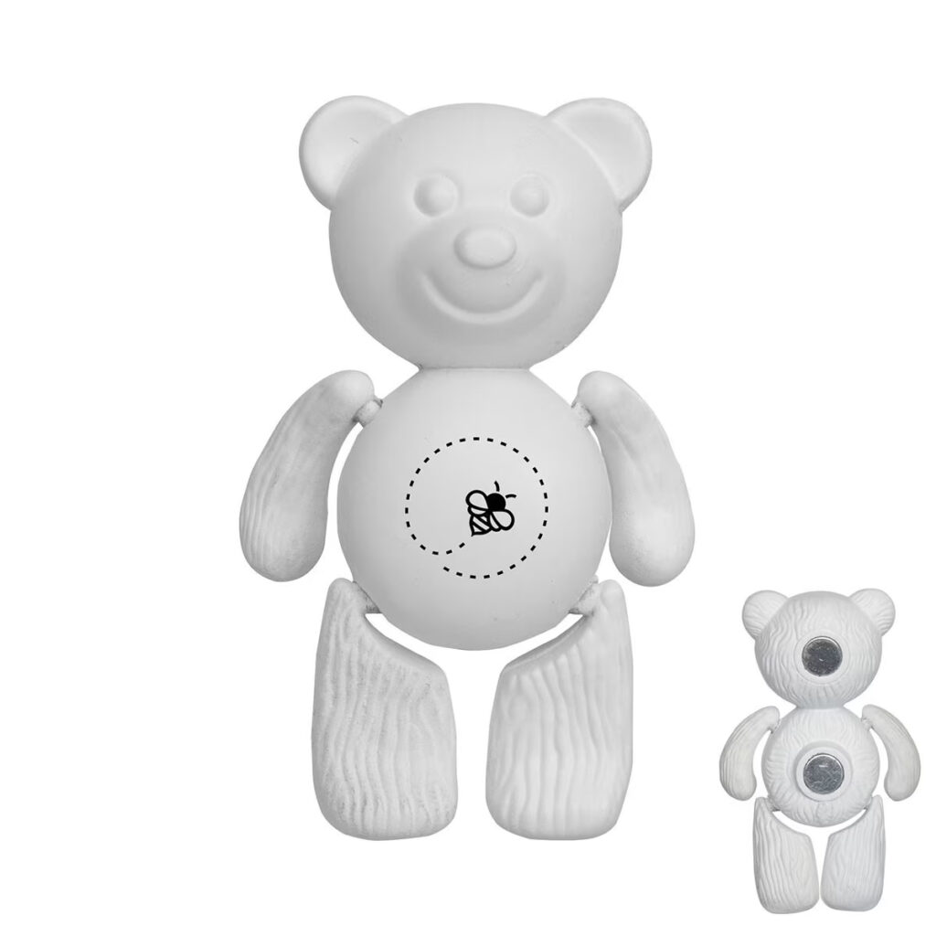 Bear Magnet - white