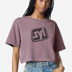 American Apparel Women's Garment-Dyed Heavyweight Cropped Tee