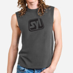 American Apparel Unisex Heavyweight Cotton Garment-Dyed Mid-Length Muscle Tee