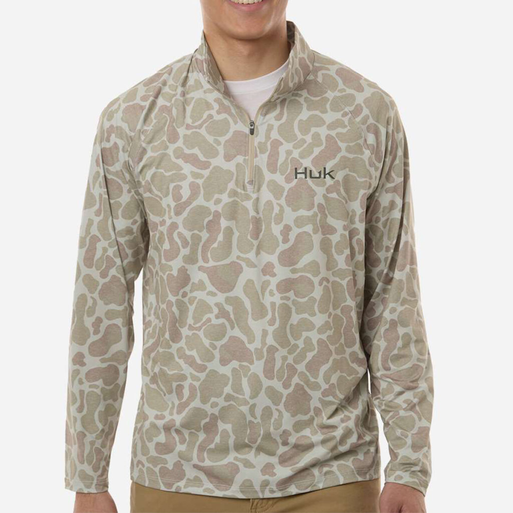 HUK Men’s Airweight KC Printed Quarter-Zip Pullover - 135132_omf_fl