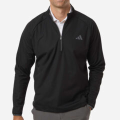 Adidas Men’s Ultimate365 Wind Quarter-Zip Pullover - Adidas_A2027_Black_Front_High_Model