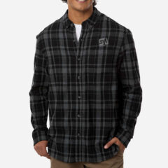 Boxercraft Men’s Flannel Button Down Shirt - Boxercraft_BU7401_Black_Jordan_Plaid_Front_High_Model